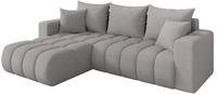 ALTDECOR Ecksofa mit Schlaffunktion L-Form Mila-L-v1 277x195x86 - Hellgrau |...