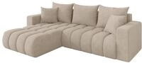 ALTDECOR Ecksofa mit Schlaffunktion L-Form Mila-L-v1 277x195x86 - Beige |...