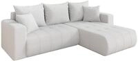 ALTDECOR Ecksofa mit Schlaffunktion L-Form Mila-L 277x194x86 - Wei&szlig; | Corner...