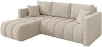 ALTDECOR Ecksofa mit Schlaffunktion L-Form Gard-L 226x146x85 - Creme | Corner...