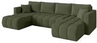 ALTDECOR Ecksofa mit Schlaffunktion U-Form Gard-U 300x146x85 - Gr&uuml;n | Corner...