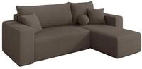 ALTDECOR Ecksofa mit Schlaffunktion L-Form SENO-L 249x139x85 - Braun | Corner...