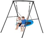 VEVOR Gartenschaukel mit A-f&ouml;rmigem Metallgestell, Schaukelsitz (101,6 cm Gro&szlig;),