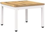 vidaXL Couchtisch Wei&szlig; 49 x 48,5 x 36 cm Massivholz Akazie | Funktioniert...