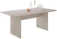 Mirjan24 Rechteckiger Esstisch Sonez mit abgerundeten Kanten (Sandbeige) 