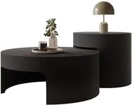 Mirjan24 Rund Couchtisch Viveri 2er Set (S+BPG/S+BPG) | Moderne Beistelltische...