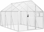 vidaXL Voliere Silbern 1,79x3x1,85 m Aluminium