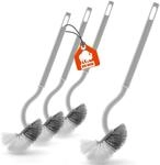 BigDean 4X Klob&uuml;rste mit Randreiniger Toilettenb&uuml;rste mit Klebehaken | zum