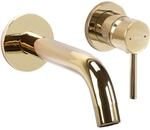 Rea Waschtischarmatur OWEN GOLD + BOX Wasserhahn Bad Badarmatur aus Messing...