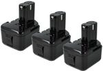 vhbw 3x Akku kompatibel mit Hitachi RB 18D, UB 5D, RB18D, WH12DAF, UB5D | f&uuml;r