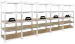 PROREGAL Mega Deal | 5X Schwerlastregal Ragnar | HxBxT 180x90x60 cm | Fachlast 175kg