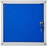 PROREGAL Schlie&szlig;fachw&uuml;rfel Cubic HxBxT 35x35x35cm Grau/Blau Schlie&szlig;fachschrank