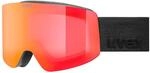 Uvex provoqe FM Skibrille, black matt/mirror red, one size | Doppelscheibe - 100%