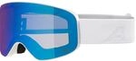 ALPINA SLOPE Q-LITE Skibrille, white matt, M | kontrastverst&auml;rkend