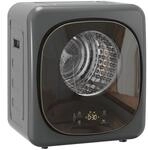 HOMCOM Mini W&auml;schetrockner mit 5 Programm 800 W 4 kg bis zu 60℃ Grau 