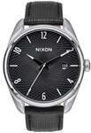 Nixon Unisex Erwachsene Digital Uhr mit Leder Armband A473-000-00