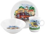 Seltmann Weiden 001.774989 Compact Blaulicht Kinder-Set 3-teilig, Teller (19 cm)