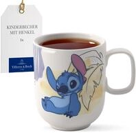 Villeroy & Boch - Disney Stitch Kinderbecher gro&szlig; mit Henkel, Sp&uuml;lmaschinenfest,