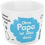 Sheepworld Eierbecher mit Motivdruck "Ohne Papa ist alles doof" | Porzellan, H&ouml;he