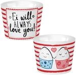 Sheepworld, - 46475 - Eierbecher, Ei Will Always Love You, 4,3cm x 5,3cm, Porzellan,