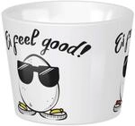 GRUSS & CO 45381 Eierbecher Schaf, Ei feel good, 4 cm x 5 cm, Porzellan
