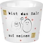 GRUSS & CO Eierbecher mit Motiv "Du bist das Salz auf meinem Ei", mit Golddruck 