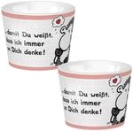 Sheepworld, - 46469 - Eierbecher, ...damit du weisst, dass ich immer an Dich denke!,