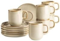 M&Auml;SER Serie Cordelia, Espressotassen Set f&uuml;r 6 Personen aus hochwertigem Steinzeug,