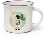 LEGAMI - Cappuccinotasse, Tasse aus New Bone China Porzellan, Motiv Llama, Take a