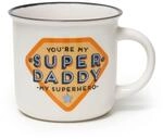 LEGAMI - Cappuccinotasse, Porzellantasse New Bone China, Super Daddy Motiv, Take a