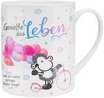 Sheepworld XL-Tasse mit Motiv "Genie&szlig;e" | Gro&szlig;e Kaffeetasse aus Porzellan,