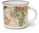 LEGAMI - Cappuccinotasse, Travel Thema, New Bone China Porzellan, Take a Break