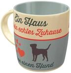 Nostalgic-Art Retro Kaffeebecher, 330 ml, Ein Haus ist kein echtes Zuhause 
