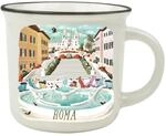 LEGAMI - Porzellan Tasse Cup-Puccino,Thema Roma, Tasse aus Porzellan New Bone China,