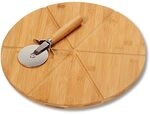 Kesper |Pizza-Teller mit Pizza-Schneider, Material: FSC&reg;-zertifizierter Bambus,