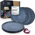 Moritz & Moritz VIDA 6er Dinner Teller Set Blau - Dinnerteller f&uuml;r 6 Personen -