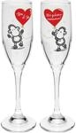 Sheepworld Sektglas-Set mit Motivdruck "Du & Ich" | Sektgl&auml;ser, 20 cl, Geschenkbox 