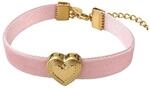 Purelei Velvet Heart Armband mit Herz-Anh&auml;nger, 14K vergoldet | Samtband 10 mm