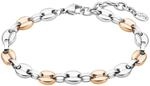 Lotus Style Armband f&uuml;r Damen aus Edelstahl in der Farbe Silber und Gold,