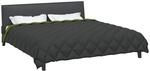 vidaXL Winterbettdecke 220 x 240 cm 450 g/m&sup2; Gr&uuml;n und Anthrazit
