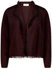 Cartoon Damen Strick-Cardigan mit Fransen