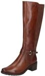 Caprice Women Long Boot Heel Materialmix aus Leder und Textil | 9-25601-47 &ndash;