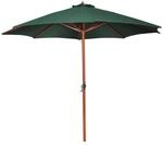 vidaXL Sonnenschirm &Oslash; 300 cm Gr&uuml;n Ampelschirm Marktschirm Gartenschrim Schirm