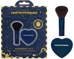 Real Techniques 2-Piece Finishing Act Brush & Puff Gift Duo Travel-Friendly Setting
