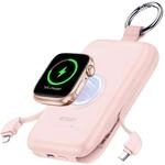 RORRY CharmGo Powerbank 10000mAh, 20W Power Bank mit Integriertem Kabel 