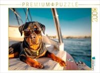 Puzzle &middot; Rottweiler - Der Boss an Bord | Cooler Kapit&auml;n &middot; 2000 Teile &middot;