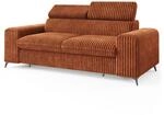 Masseno Sofa BENETE mit Schlaffunktion, Sofa mit Bettkasten, Wohnzimmersofa,...