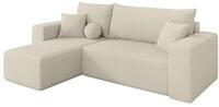 ALTDECOR Ecksofa mit Schlaffunktion L-Form SENO-L 249x139x85 - Beige | Corner...