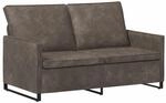 vidaXL 2-Sitzer Sofa Dunkelgrau 150 x 81 x 82 cm Kunstwildleder