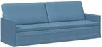 vidaXL 3-Sitzer Sofa Blau 220 x 81 x 82 cm Cordstoff | Bietet dauerhafte